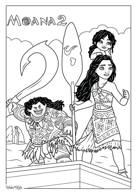 Moana Printable Coloring Pages Free [2025]