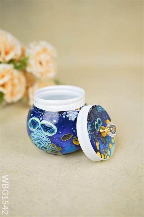 Metal Dry Fruit Jar with Lid - WBG1542 – Wedtree