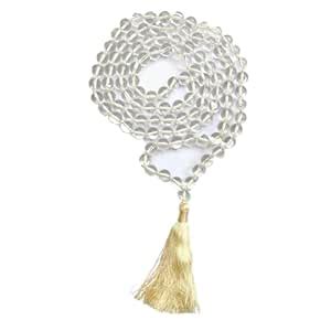 Apnisanskriti Sphatik Jaap Mala for Pooja (108+1 Beads, 10mm Beads) for ...