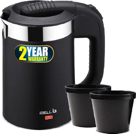 BOSS Flare 1000-Watt Auto Power Shut-Off Electric Kettle, 800 ml, Black ...