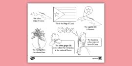 Jamaica Facts Coloring Sheet