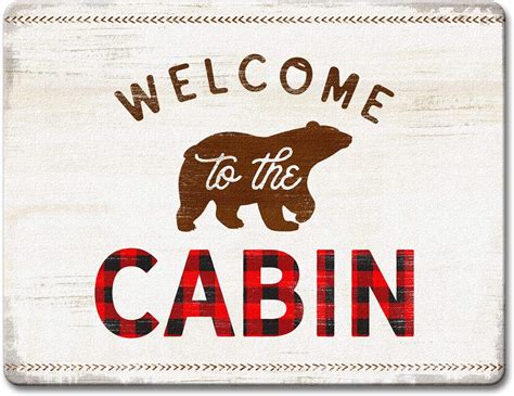 Buy Counterart Glass Counter Saver 15 x 12 Inch Welcome to the Cabin ...