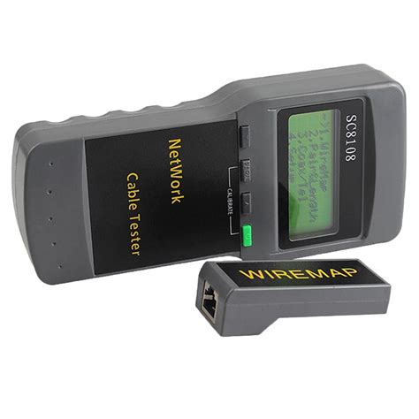 CALANDIS® Sc8108 Rj45 Network Tester LAN Length Cable Meter Measurement ...