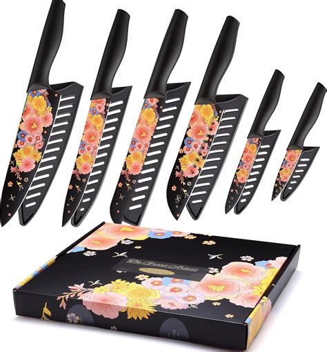 Amazon.com: Marco Almond Knife Set Artistic Designed Pattern Kitchen ...