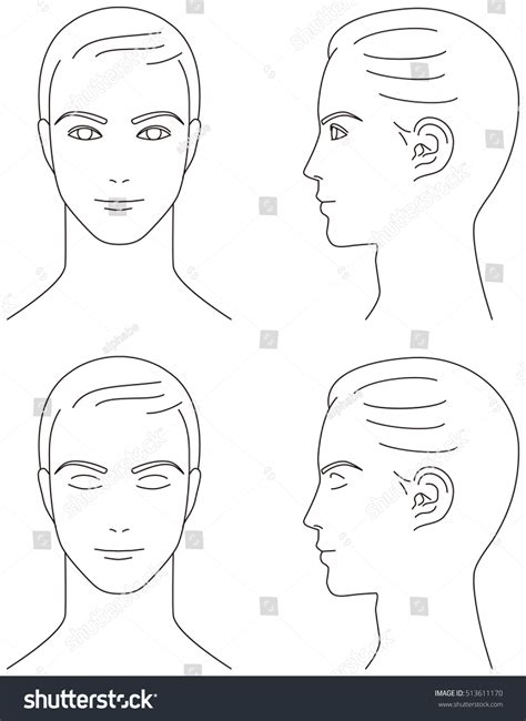 Man Face Front View 的图像结果