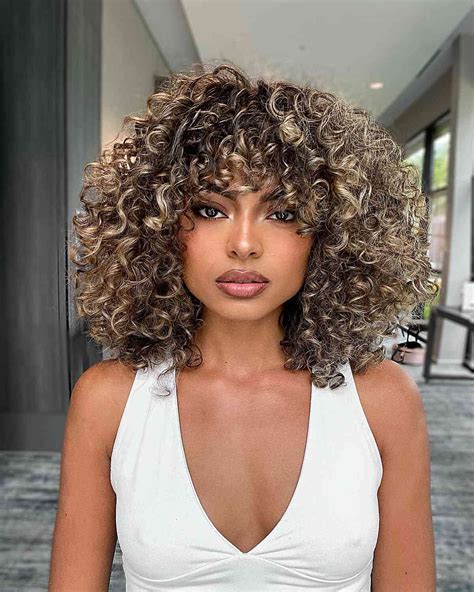 28 Stunning Long Curly Bob Haircuts: Meet the | Highlights curly hair ...