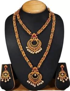 Viratra Alloy Gold-plated Gold Jewellery Set Price in India - Buy ...
