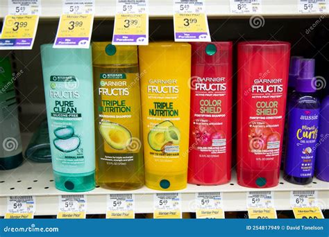 Garnier Fructis Hair Products at Store Editorial Stock Image - Image of ...