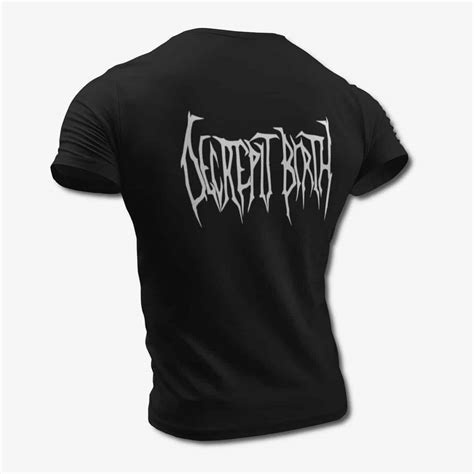 Decrepit Birth T-Shirt, Decrepit Birth Band Logo Black Tee Shirt ...