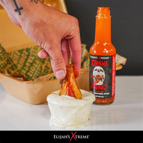 Elijah's Xtreme Regret Hot Sauce - Carolina Reaper and Trinidad Scorpion - The 2 Hottest Peppers ...