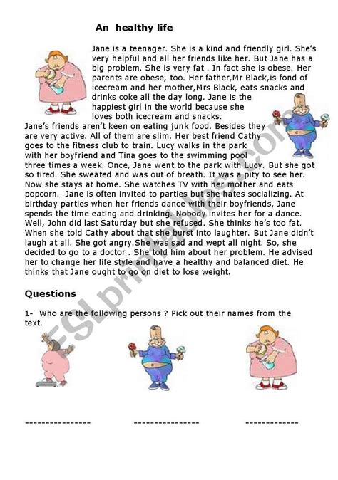 writing about keeping fit - ESL worksheet by kaousassi