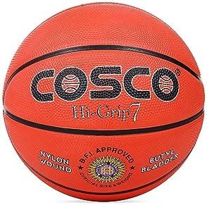 Cosco Hi-Grip Rubber Basketball, Size 7, (Multicolour) : Amazon.in ...