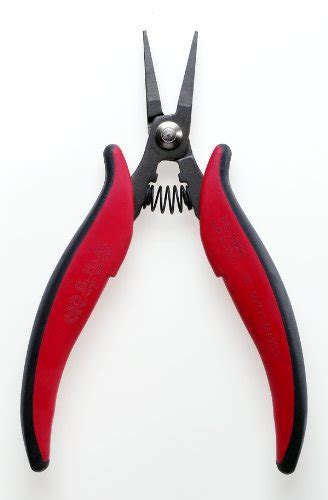 Hakko CHP PN-5006 Long-Nose Pliers, Pointed Nose, Flat Outside Edge ...