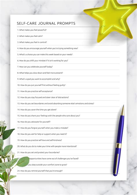 FREE Printable 30 Day Self-Care Journal | Self Care Planner ...
