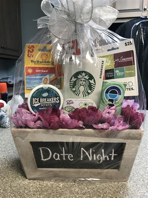 Date Night basket for fundraiser | Valentine gift baskets, Date night ...