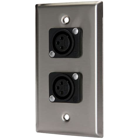 Pro Co WP1026 (2) XLR Female Wallplate Single Gang : Amazon.in: Electronics