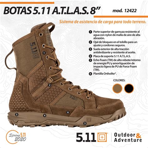 5.11 A.T.L.A.S. 8 IN BOOT - Academia CSI Tactical