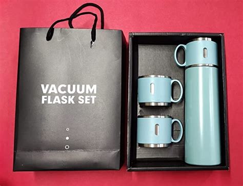 Double Wall Vacuum Insulated Stainless Steel Flask - 500 ml with ...