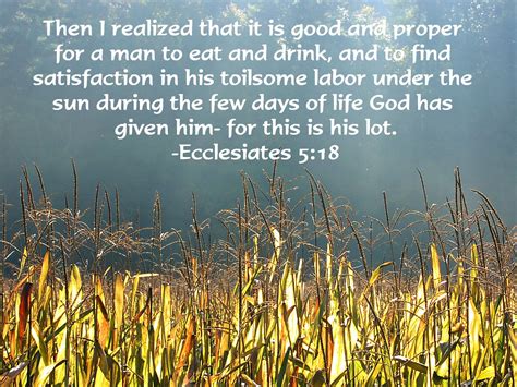 A day in life, Bible passages, Ecclesiastes