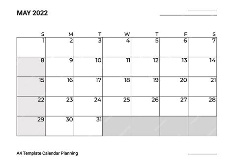 Printable Calendar May 2022