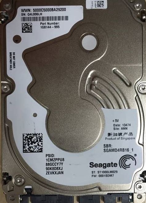 Seagate Thin 1 TB Laptop Internal Hard Disk Drive (HDD) (ST1000LM ...