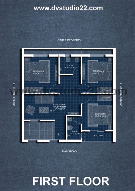 30X30 House Plan Option 6 (2026) - DV Studio
