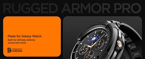 Spigen Rugged Armor Pro for Samsung Galaxy Watch 8 Classic (46mm) Case ...