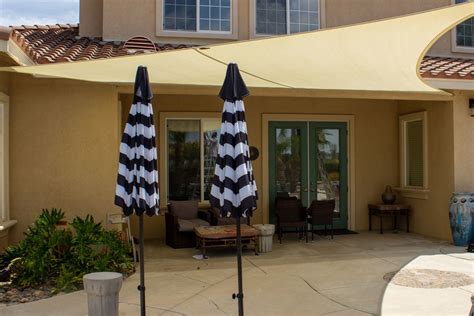 16 X 16 X 16 FT Sand Color Triangle Sun Shade Sail for Patio UV Block ...