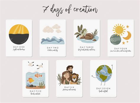 Premium Vector | 7 days of gods creation boho silhouette christian ...