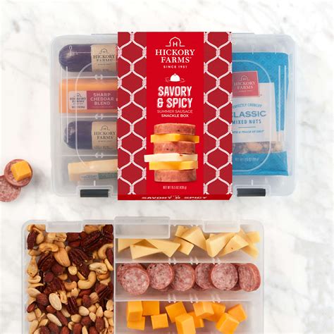 Savory & Spicy Summer Sausage Snackle Box | Hickory Farms