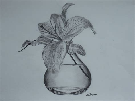 Flower Vase Pencil Sketch: A Simple Guide for Beginners
