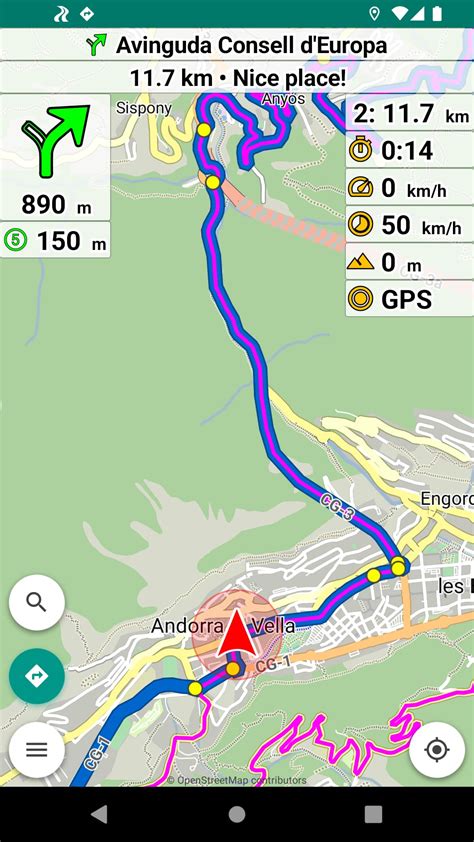 App: Waypoint number in distance panel - App - Kurviger Forum