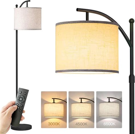 Fohome Dimmable Floor Lamp, Arc Floor Lamp with Dimmer, Standing Lamps ...
