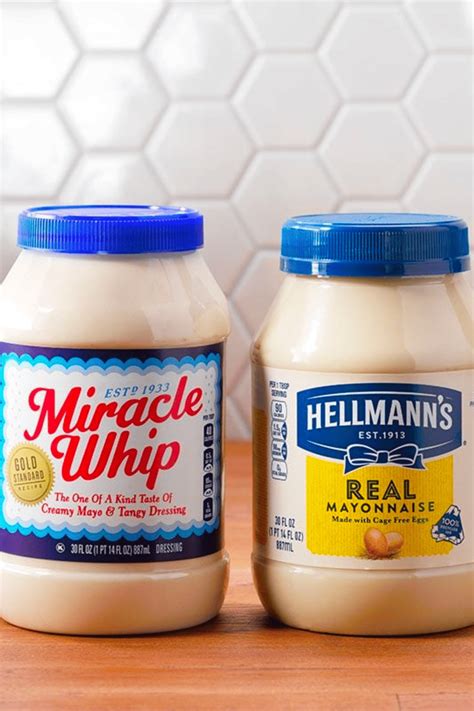 Nutrition Mayonnaise Vs Miracle Whip at Arthur Poulsen blog