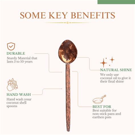 Coconut Shell Large Cooking Spoon Sets for Serving (Set of 3) by Thenga ...