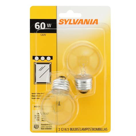 SYLVANIA G16.5 Soft White Medium Base (E-26) Dimmable Incandescent ...