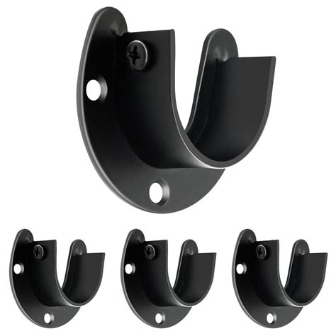 Buy Closet Rod Brackets 1 Inch Heavy Duty Metal Closet Rod End Support ...