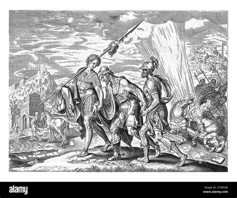 Conversion of Paul, after Philips Galle, after Maarten van Heemskerck, 1646 On his way to ...