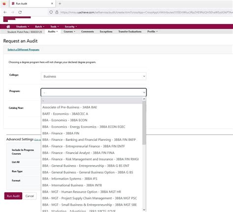 Degree Audit User Guide | New Mexico State University | BE BOLD. Shape ...