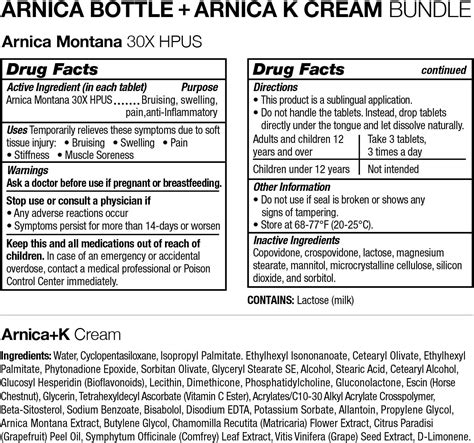 Buy VitaMedica Arnica Montana 30X HPUS Tablets & Arnica Cream with ...
