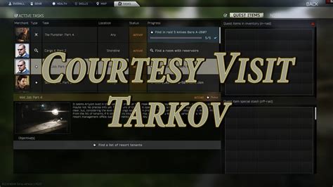 Courtesy Visit Jeager Tarkov Task - YouTube