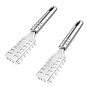 DHVAJ 2 Pieces Fish Scaler Stainless Steel Fish Scaler Remover with ...