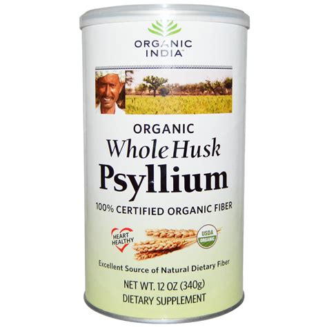 Organic India, Psyllium Whole Husk, 340 g - Supplement Online Australia ...