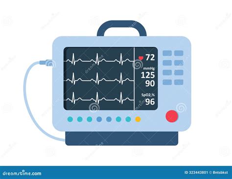 Cardiac Monitor. Patient Monitoring Medical Equipment. Monitor For Detecting Changes In Patient ...