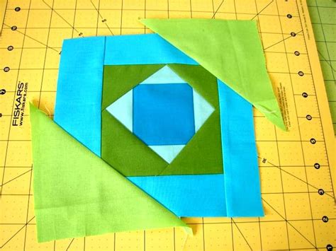 Image result for Log Cabin Quilt Block Tutorial