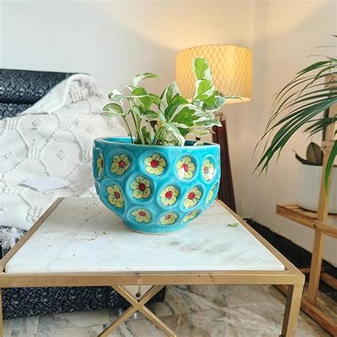 Niyara Designer Print Ceramic planters pots for Indoor Outdoor Home ...