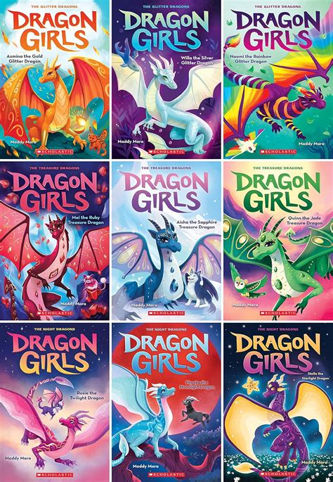 Dragon Girls Series Complete 9 Books Set (Book #1 - #9): Maddy Mara ...