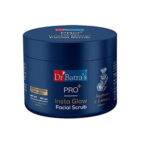 Dr Batra's PRO+ Insta Glow Niacinamide Facial Scrub, Contains Echinacea ...