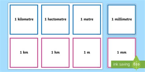 Units of Length Cards (teacher made) - Twinkl