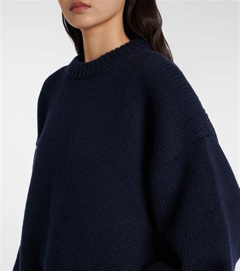 Ophelia wool and cashmere sweater in blue - The Row | Mytheresa